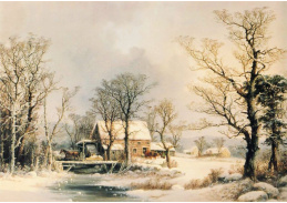 SO IV-548 George Henry Durrie - Starý mlýn v zimě
