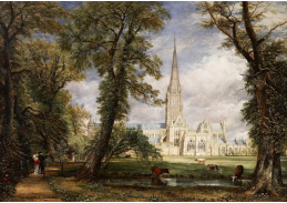 SO VI-50 John Constable - Katedrála v Salisbury z biskupské zahrady