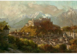 SO VIII-86 Franz Kulstrunk - Pohled na klášter kapucínů v Salzburgu