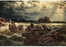 SO VIII-433 Marcus Larson - Bouřlivé moře u pobřeží