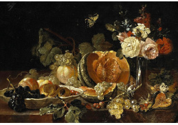SO XIII-480 Johann Amandus Winck - Zátiší s květinami a ovocem