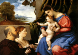 VLL 11 Lorenzo Lotto - Madonna s dítětem a donátory