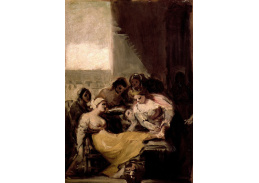 SO XVII-97 Francisco de Goya - Svatá Isabela Portugalska uzdravující nemocnou ženu
