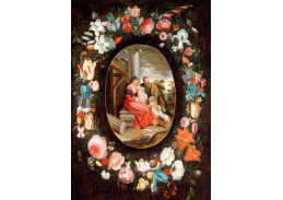 KO II-60 Jan Brueghel - Věnec z květin obklopující svatou rodinou