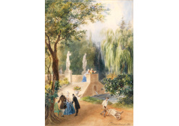KO II-110 Jean Louis David - Idyla v parku s mostem
