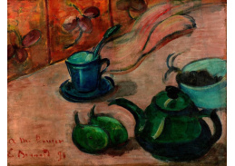 KO III-97 Emile Bernard - Zátiší s čajovou konvicí, pohárem a ovocem