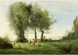 KO IV-98 Jean-Baptiste Camille Corot - Kolo Amoru při východu slunce