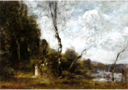 KO IV-114 Jean-Baptiste-Camille Corot - Lesnatá krajina s postavami