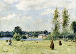 KO IV-116 Jean-Baptiste-Camille Corot - Sušení sena v Avray