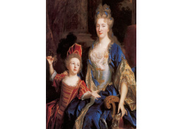 KO V-86 Nicolas de Largilliere - Portrét Catherine Coustard se svým synem Leonorem
