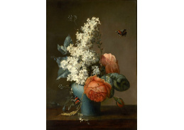 VKZ 543 Jean Louis Prevost - Zátiší s květinami a motýly