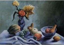 VZ110 Neznámý autor - Zátiší s ovocem a květinami