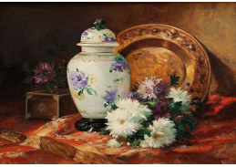 VZ214 Eugene Henri Cauchois - Zátiší s urnou a květinami
