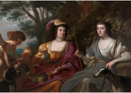 PORT-583 Gerard van Honthorst - Amalia van Solms a Charlotte de La Tremoille