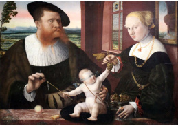 PORT-586 Conrad Faber - Portrét Justiniána z Holzhausen a jeho manželky Anny