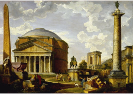 SO X-490 Giovanni Paolo Panini - Pantheon a další památky starověkého Říma
