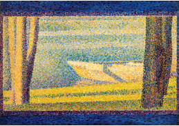 SO X-451 Georges Seurat - Kotvící lodě a stromy