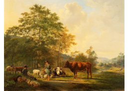 A-1130 Pieter Gerardus van Os - Krajina s pastýřem a dobytkem