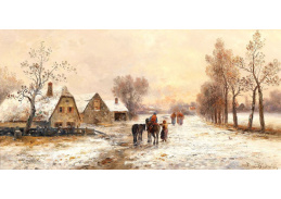 A-1200 Emil Barbarini - Vesnice v zimě