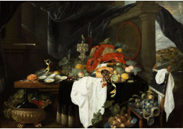 A-1307 Andries Benedetti - Zátiší s ovocem, ústřicemi a humry