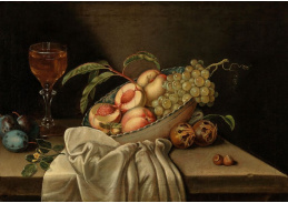 A-1334 Jakob Samuel Beck - Mísa s ovocem a sklenice na víno