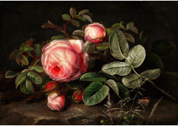 A-1342 Johan Laurentz Jensen - Kytice růžových růží