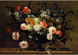 A-1378 Simon Hardimé - Růže, karafiáty, svlačec, zvonky, zimolez a další květiny