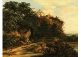A-1747 Jan Both - Jižní skalnatá krajina s postavami