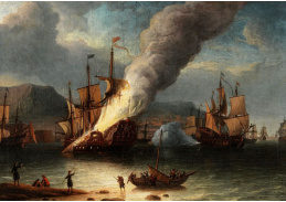 A-2423 Neznámý autor - Námořní bitva mezi Angličany a Holanďany