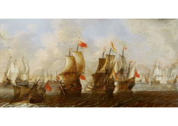 A-2570 Claes Wou - Námořní bitva mezi anglickými a nizozemskými loděmi
