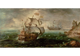 A-2574 Cornelis van Wieringen - Plachetnice na moři