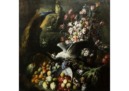 A-3271 Abraham Brueghel - Květiny, ovoce a ptáci