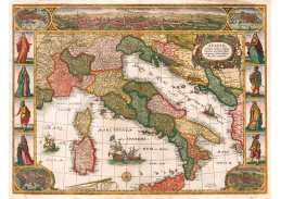 A-3391 Cornelis Danckerts - Mapa Italie roku 1640