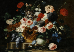 DDSO-4516 Franz Werner von Tamm - Zátiší s květinami na kamenné římse