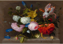 DDSO-4538 Jacob van Walscapelle - Zátiší s květinami ve skleněné váze