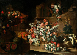 DDSO-4576 Neznámý autor - Zátiší s květinami a ovocem