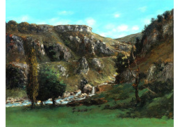 A-5119 Gustave Courbet - Údolí Laloue poblíž Mouthiers-Haute-Pierre