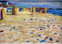 A-5916 Vasilij Kandinskij - Plážová lehátka v Holandsku