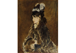 A-6019 Édouard Manet - Berthe Morisot v Le Manchon