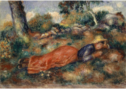 A-7656 Pierre-Auguste Renoir - Mladá dívka ležící na trávě