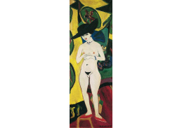 A-7775 Ernst Ludwig Kirchner - Stojící ženský akt s kloboukem