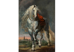 A-7917 Peter Paul Rubens - Bílý kůň v krajině před městem