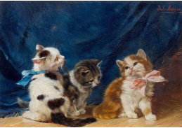 DDSO-3881 Julius Adam - Tři koťata s mašlí