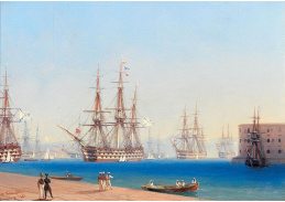DDSO-5073 Ivan Konstantinovič Ajvazovskij - Černomořská flotila v přístavu Sevastopol