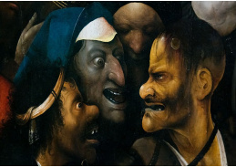 D-6334 Hieronymus Bosch - Kristus nesoucí kříž, detail