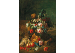 D-6102 Neznámý autor - Zátiší s květinami a ovocem