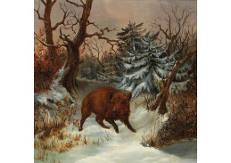 D-6141 Arthur Thiele - Kanec na zimním okraji lesa