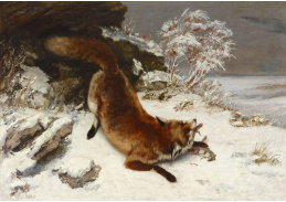 D-7248 Gustave Courbet - Liška ve sněhu
