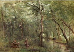 D-7348 Jean-Baptiste-Camille Corot - Loves úhořů