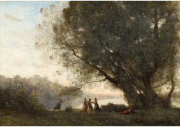 D-7351 Jean-Baptiste-Camille Corot - Tanec pod stromy na okraji jezera